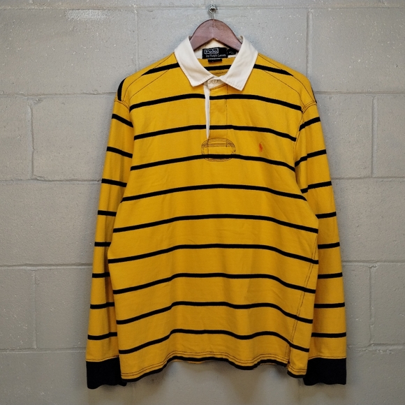 Polo Ralph Lauren Long sleeve striped polo shirt size large - Picture 14 of 16